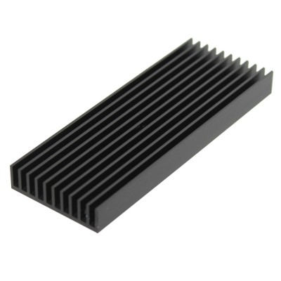 Radiator extrudat, aluminiu, 100mm x 37mm, neagra, FISCHER ELEKTRONIK, SK564100SA, T137151 foto