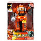 Robot blindat cu lumini si sunete, Happy Kid, M.A.R.S. 18 cm, Portocaliu