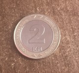 C50 - Moneda foarte veche - Bosnia si Hertegovina - 2 KM - marci convertibile - 2003