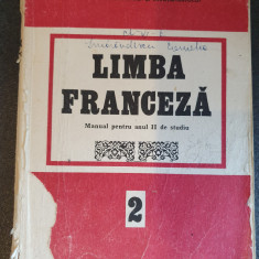 Limba franceza. Manual pentru anul II de studiu (editia 1989), D. Scurtu,130 pag