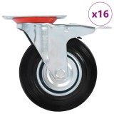 vidaXL Roți pivotante, 16 buc., 125 mm 277978