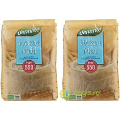 Pachet Faina Alba de Grau tip 550 Ecologica/Bio 1kg+1kg