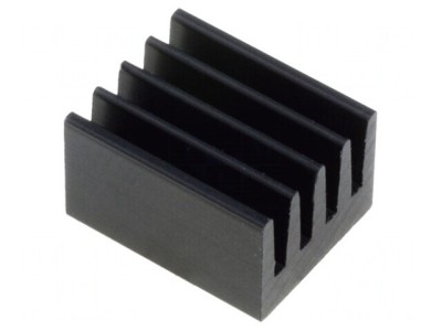 Radiator Aluminiu Negru 10x8x6mm 71K/W foto