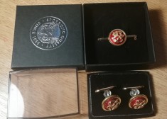 QW8 5 - Set ac cravata si butoni - Simboluri nationale si militare