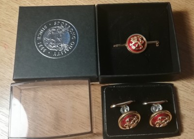 QW8 5 - Set ac cravata si butoni - Simboluri nationale si militare foto
