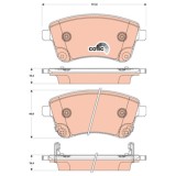 Set placute frana fata TRW, Kia Venga (Yn), 02.2010-, Fata; puntea fata