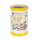 Cumpara ieftin Borcan decorativ, depozitare multicolor, ceramica &Oslash; 8 cm x 12,5 H