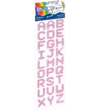 Accesorii creatie 27 litere roz,diamante autoadezive blister,28x23mm, FIORELLO