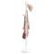 Cuier de haine, alb, 172 cm, fier vopsit electrostatic