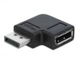 Adaptor DisplayPort v1.4 8K60Hz T-M unghi 90 grade stanga, Delock 66296