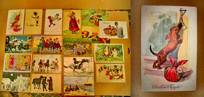 A975-Carti Postale vechi tema comica anii cca 1915-1930. Pret pe bucata.