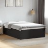 VidaXL Cadru de pat, negru, 140x190 cm, lemn prelucrat
