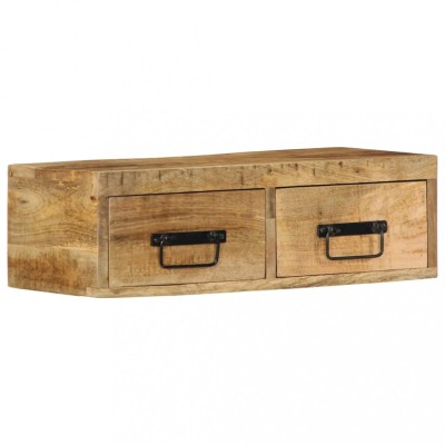 vidaXL Dulap TV montat pe perete 60x30x19 cm, lemn masiv de mango brut foto