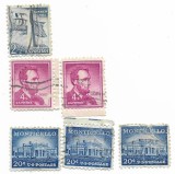 SUA - Marci diverse (6 buc.), 1954 - valori obliterate