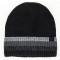 Căciulă Tricotată, Fleece, Dungi Gri, Negru, Bărbați