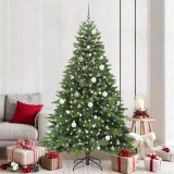 Cumpara ieftin Brad de Crăciun artificial cu 300 LED Verde 210 cm PE și PVC