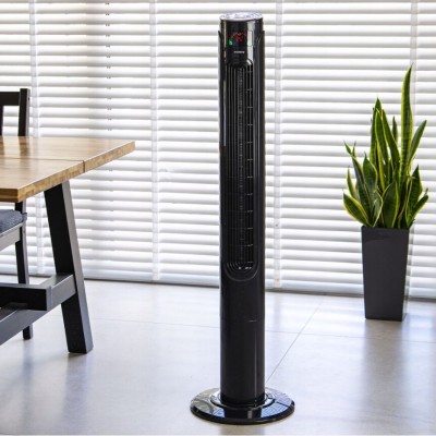Ventilator coloana cu telecomanda, negru, 120 cm, Klausberg foto