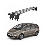 Set bare transversale aluminiu cu prindere in puncte fixe compatibile Citroen C4 Picasso Mk1 2006-2013 negre sau argintii Cod: 120101 Kit 201