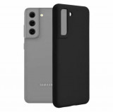 Cumpara ieftin Husa Samsung Galaxy S21 FE Silicon Negru cu Microfibra SoftEdge, Techsuit