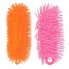 Set 2 viermi din silicon moale, Portocaliu Fuchsia, 20 cm