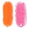 Set 2 viermi din silicon moale, Portocaliu Fuchsia, 20 cm