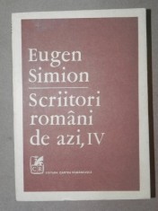 SCRIITORI ROMANI DE AZI-EUGEN SIMION IV 1989