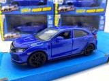 Macheta 2015 Honda Civic type r pull-back, blue 1/36