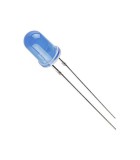 LED 5mm albastru cu clipire 3-5V 750-1120mcd 30grade parte frontala, Optosupply