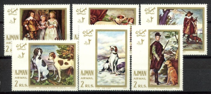 AJMAN, PICTURI - SERIE COMPLETĂ MNH