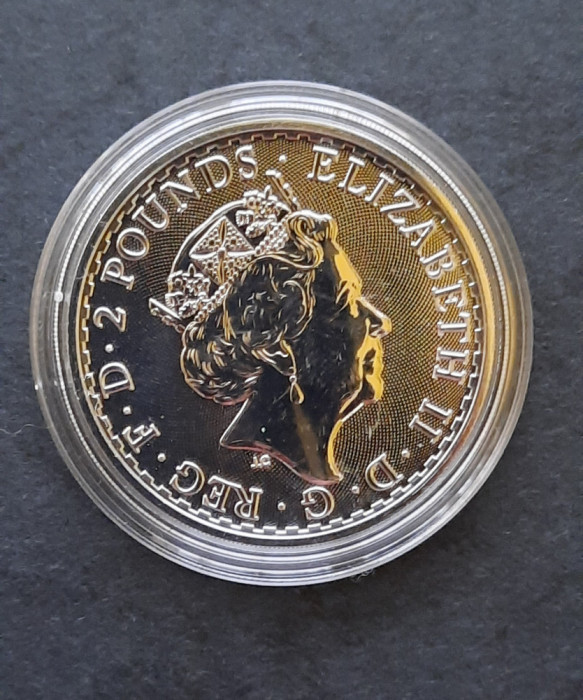 Britannia - 2 Pounds 2022, Elisabeth II, - anul mortii Reginei - G 3701