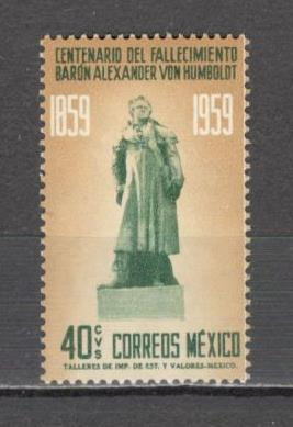 Mexic.1960 100 ani moarte A.von Humboldt-explorator PM.2 foto