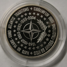 BNR 2004 - MEDALIE ARGINT . 55 DE ANI DE LA INFIINTAREA NATO.