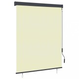 VidaXL Jaluzea tip rulou de exterior, crem, 140 x 250 cm