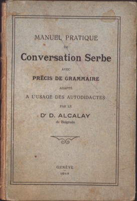 HST C2166 Manuel pratique de Conversation Serbe 1914 foto