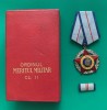 ORDINUL MERITUL MILITAR CL.2 RSR, CU CUTIE SI BARETA