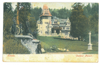 5252 - SINAIA, Prahova, Pelisor Castle, Romania - old postcard - used - 1906 foto