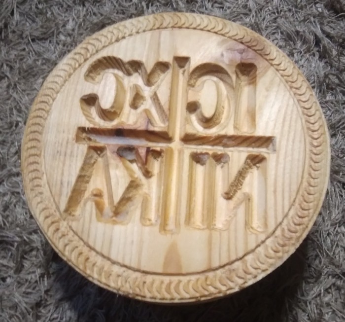 Pristolnic Creştin Ortodox din lemn 10cn ( Damelia CNC )