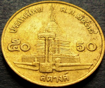 Moneda exotica 50 SATANG - THAILANDA, anul 1995 * cod 1320 foto