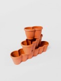 Jardiniera bella cu tavita, STERK, 60X16X15 cm, Plastic Maro