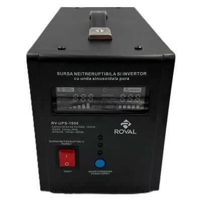 Sursa UPS Neintreruptibila 1500 VA (1050 W) si Invertor cu Unda Sinusoidala Pura Roval foto