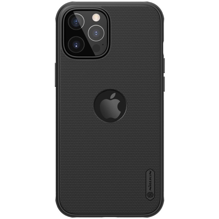 Husa de protectie, Nillkin, Super Frosted Shield, pentru iPhone 12 Pro Max, Negru