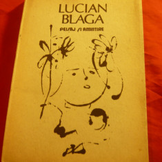 Lucian Blaga - Peisaj si Amintire -ilustratii C.Baciu, Ed.1988, 199 pag