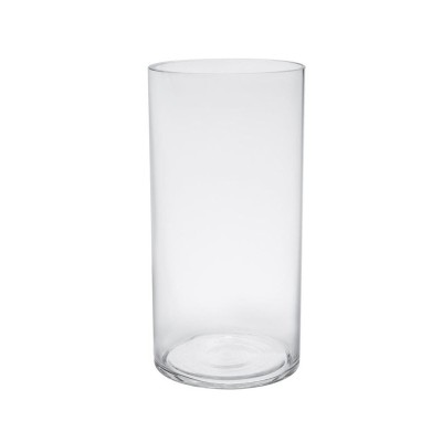 Vaza decorativa din sticla, Forma cilindru, 15x30 cm, ATU-085359 foto