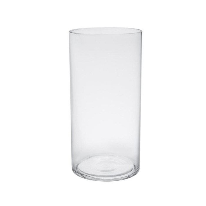 Vaza decorativa din sticla, Forma cilindru, 15x30 cm, ATU-085359