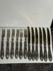 SET TACAMURI - 6 FURCULITE + 6 CUTITE - ARGINT 800 - Vintage - Doar 3.5lei/gr.