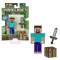 MINECRAFT CRAFT A BLOCK FIGURINA STEVE 8CM