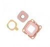 Geam Camera Samsung Galaxy C5 Pro, C7 Pro, Kit Montaj, Rose