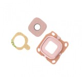 Geam Camera Samsung Galaxy C5 Pro, C7 Pro, Kit Montaj, Rose