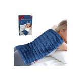 Pernă mare cu granule c&acirc;ntărite 30x60cm 1.8kg, compresă termică pentru cuptor cu microunde, semințe de in cu căldură umedă