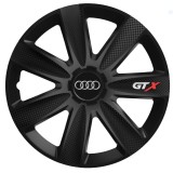 Cumpara ieftin Set 4 capace Roti Gtx Carbon Negru R16, Compatibil Cu Audi